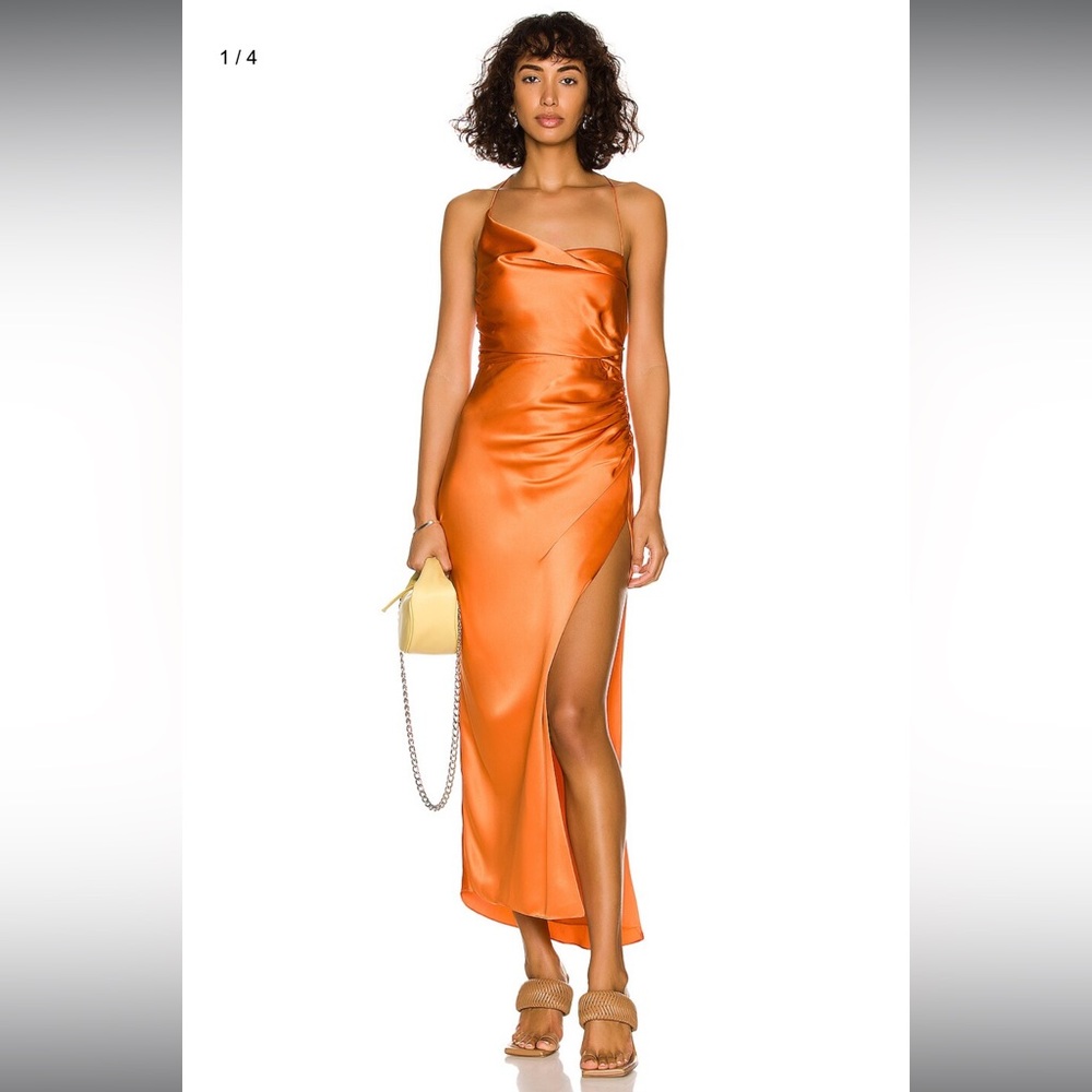 The Sei Twist Cowl Ruched Dress